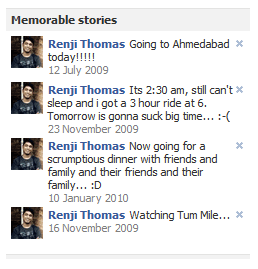Facebook Memorable Stories Facebook Memorable Stories