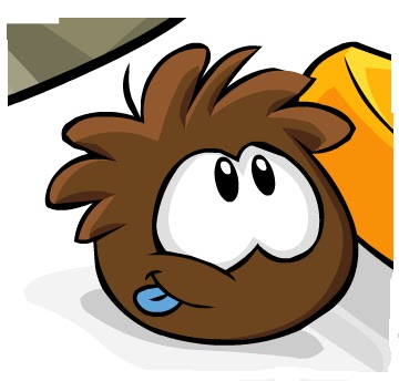Brown Puffle Playing