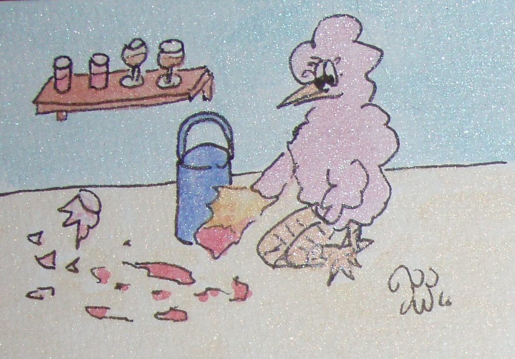 cartoon smashed glass