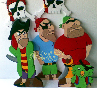 Eurekakids Adhesivos grandes piratas decoracion | Decoración ...