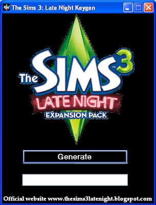 Keygen sims 3 late night