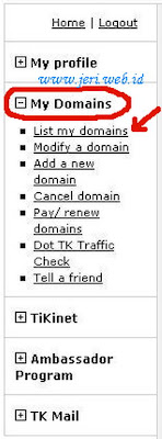 Daftar dan setup domain gratis tk untuk blogger