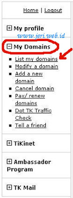 Register and setup domain Free tk for blogger