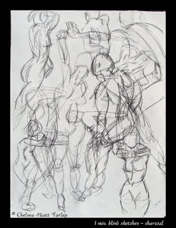 1 min gesture drawings - Christina