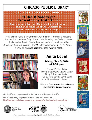 >Anita Lobel gives the Sutherland Lecture