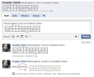 facebook emoticons and symbols. messengeroo facebook status