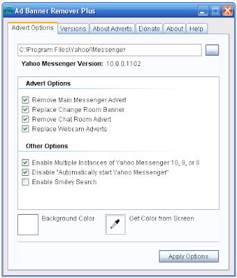 Yahoo Messenger 10 Ads Remover Banner Blocker