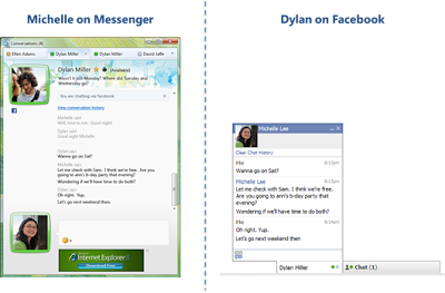 Windows Live Messenger connect to Facebook Chat