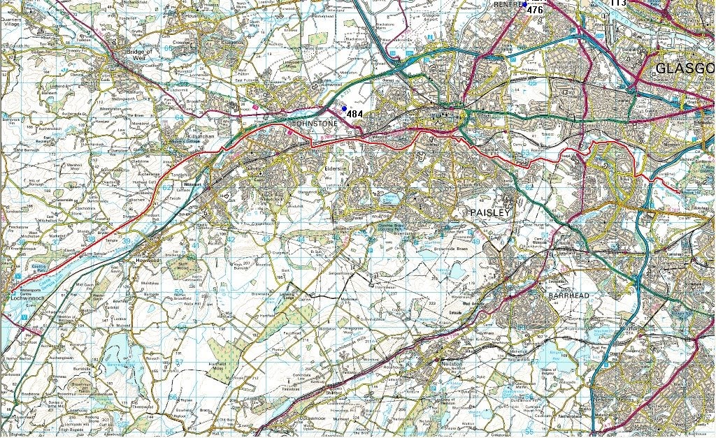 Adventures of the Early Ooters 27 May Cycle Route Lochwinnoch