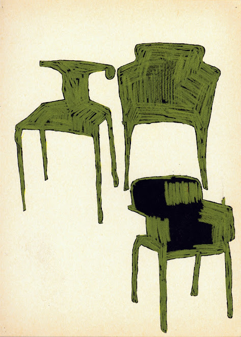 Trois chaises vertes