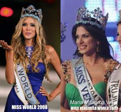Miss Universe and Miss World Crown: Look A Like MW+vs+MVW