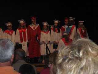 This is of the Baccalaureate ceremony, but my expression gives you an idea of how I felt on Graduation Day. This is of the Baccalaureate ceremony, but my expression gives you an idea of how I felt on Graduation Day.