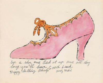 wallpaper Andy Warhol's shoes