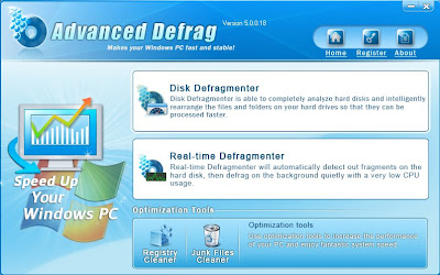 advanced defrag menu