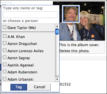 how to tag facebook friends via cell phone