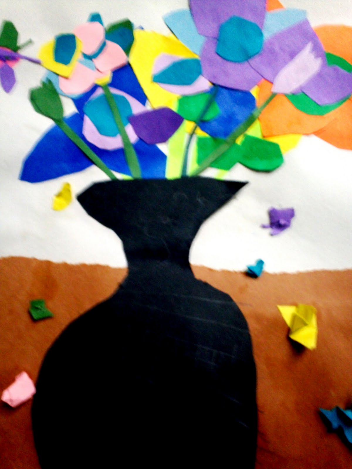 Art With Mr. E Collage Flowers & Vases 2nd