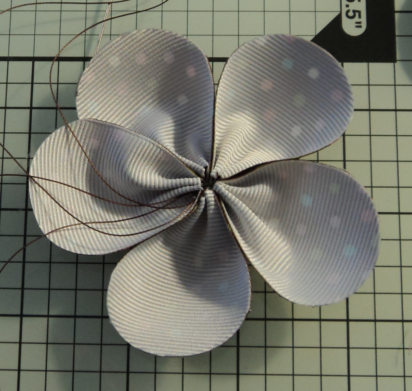 Ribbon Flowers by Rounded End Five Petal Flower