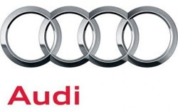 Audi Logo with Audi Type Typeface.