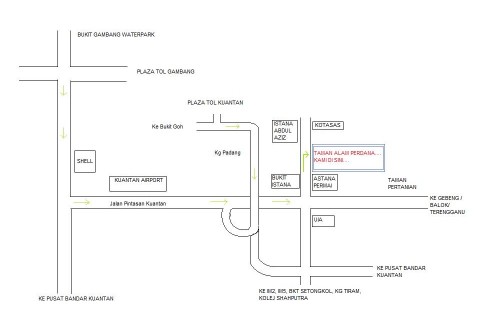 Lokasi Homestay D' Kuantan