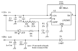 12 To 28V Voltage Converter Schematic