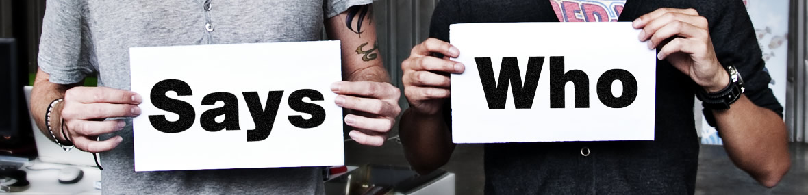 says who