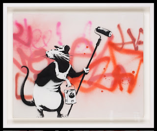 Rat with Roller, 2006 - Banksy