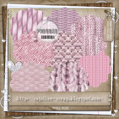 Freebie - Pink Textures - CU4CU 8 Papiers texturés Cajoline_pinktextures_preview