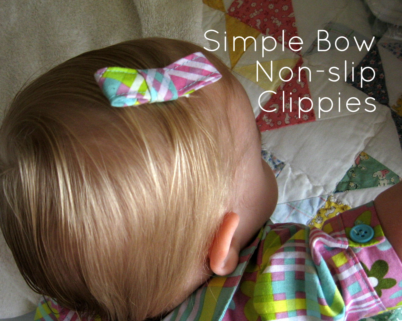 Pickup Some Creativity Simple Bow NonSlip Clippies Tutorial