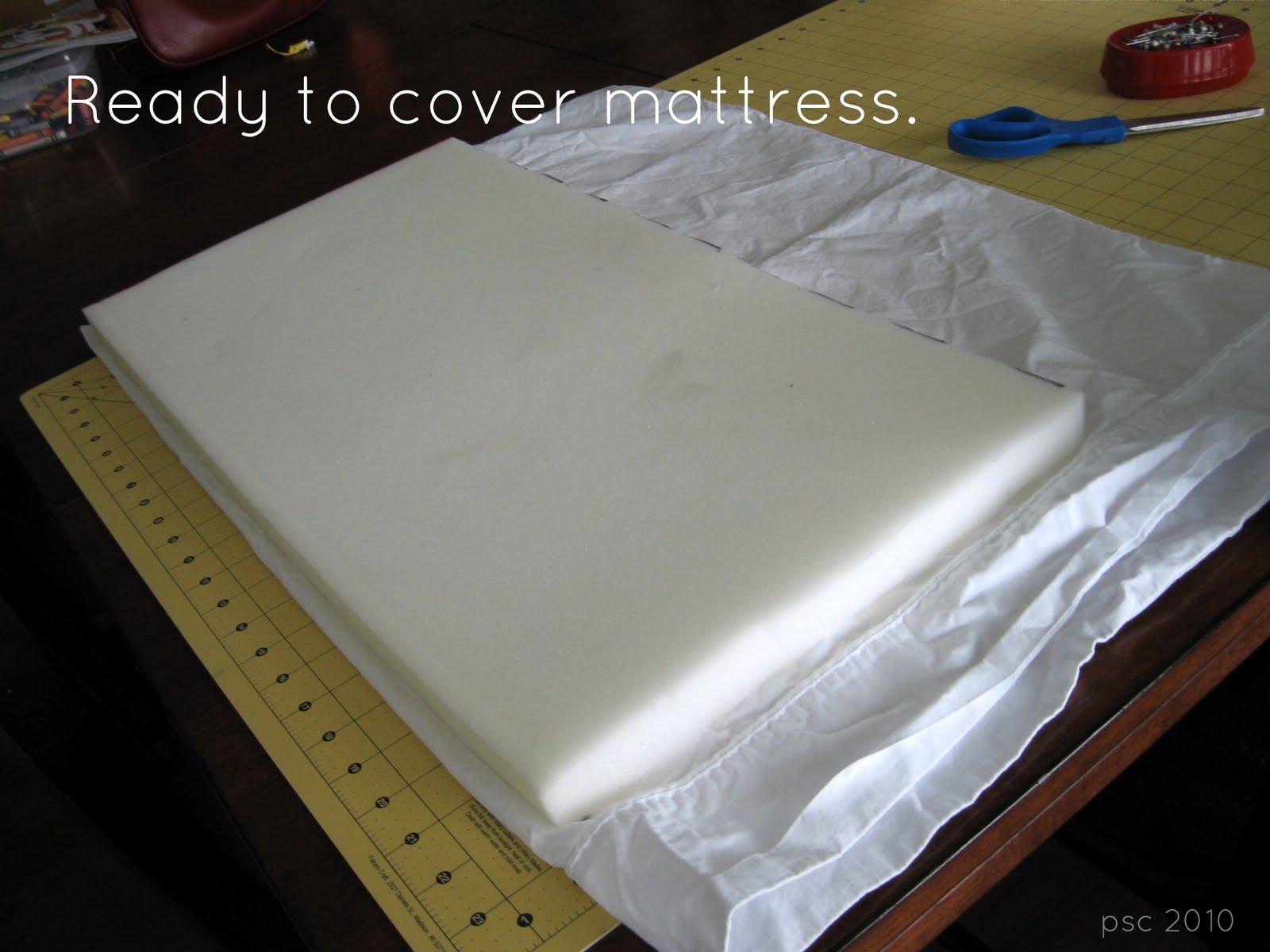 Pickup Some Creativity Doll Crib Mattress and Sheet Tutorial