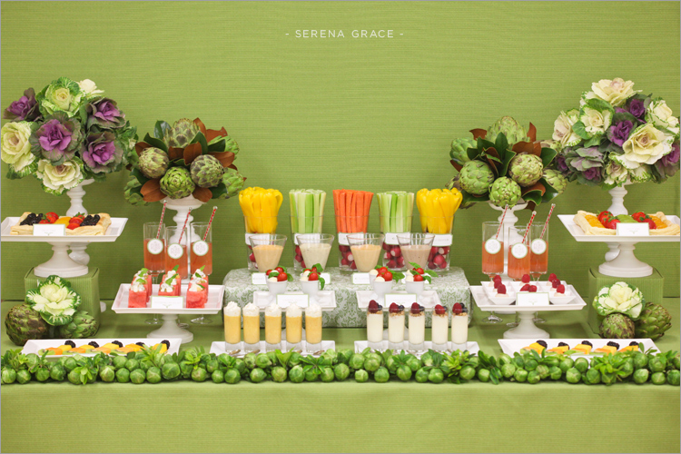 Mesa dulce de frutas y vegetales - LaCelebracion.com Mesa dulce de frutas y vegetales - LaCelebracion.com