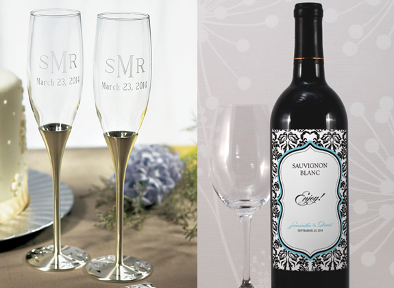 Check out our Personalized Venice Silver Toasting Flutes with sparkling Check out our Personalized Venice Silver Toasting Flutes with sparkling