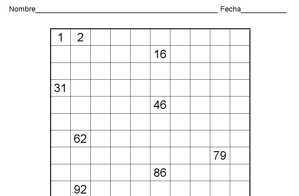 De maestro a maestro: Númerosdel 1 al 100