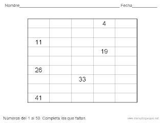 De maestro a maestro: Números del 1 al 50