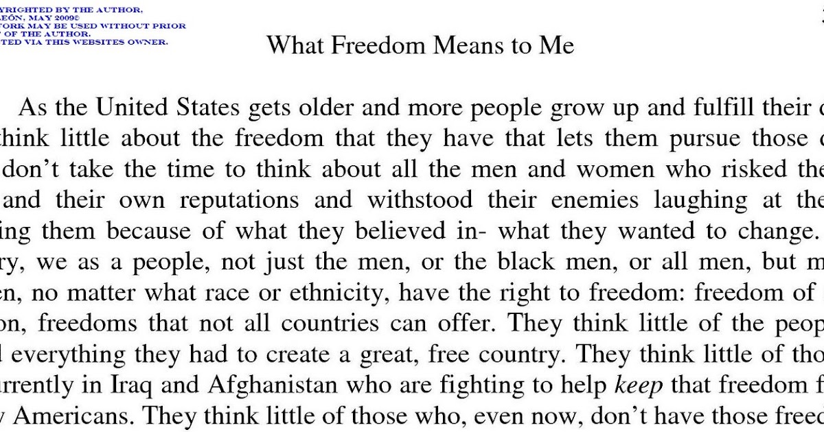 freedom of what essay freedom of what essay