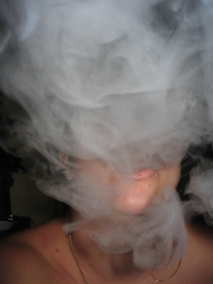 Me consuming Hookah at Aqua Jave, Calcutta