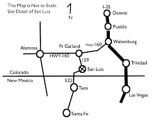 Maps to San Luis, CO