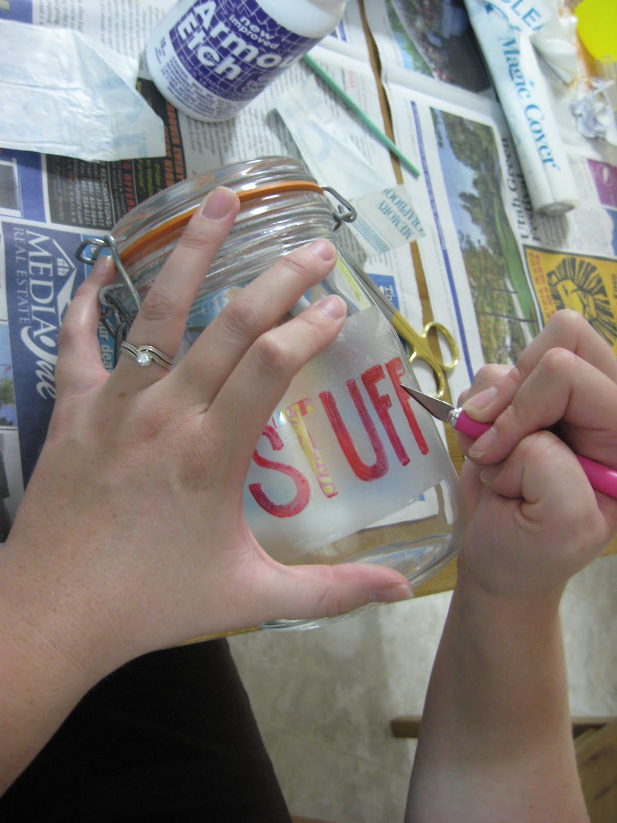 Craft with Confidence Glass Etching Tutorial