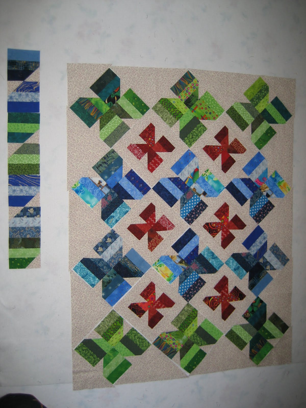 L' FAIR QUILTS: Another "Tie Inspired" Quilt Top