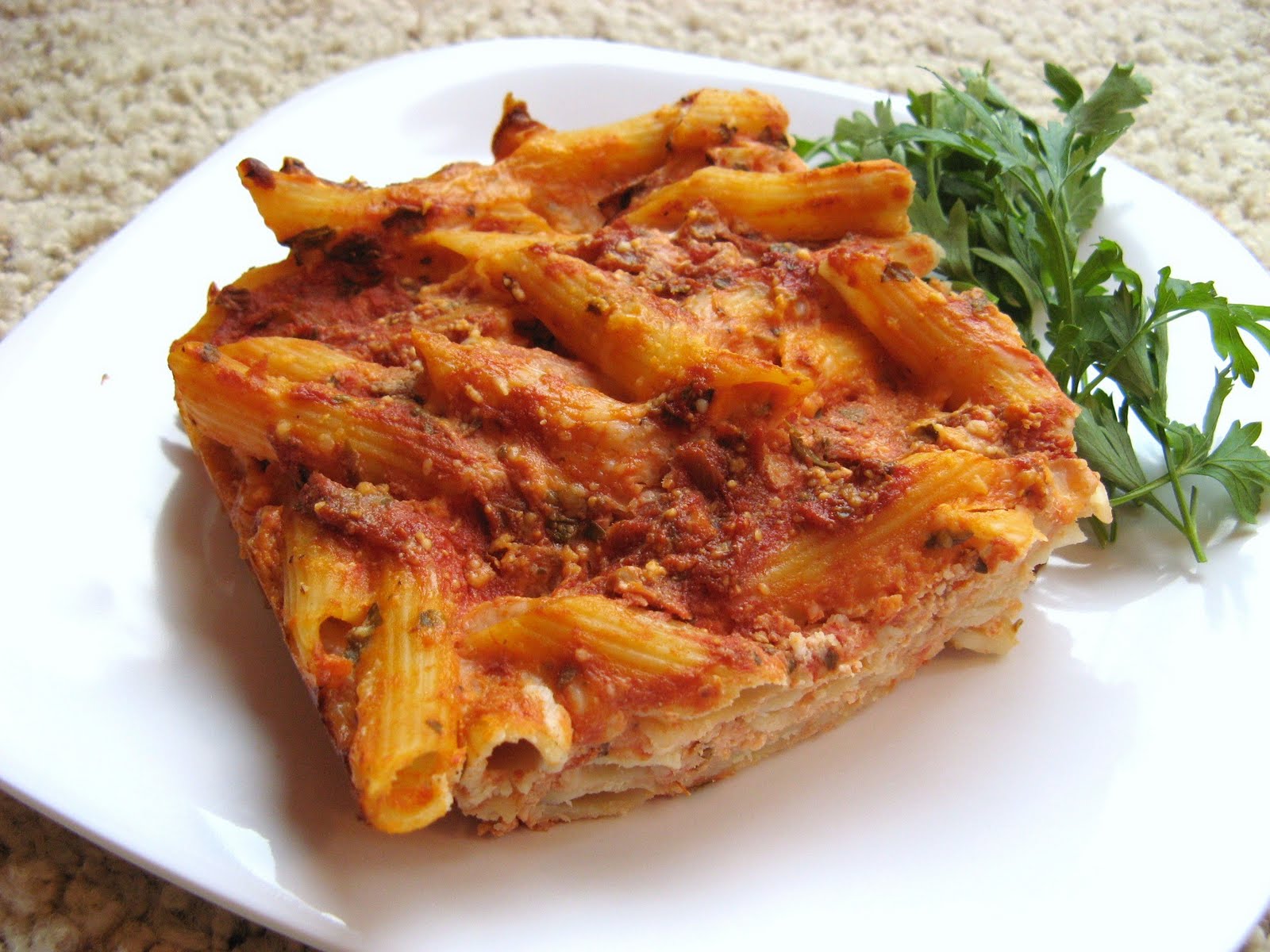 The WellFed Newlyweds Baked Ziti