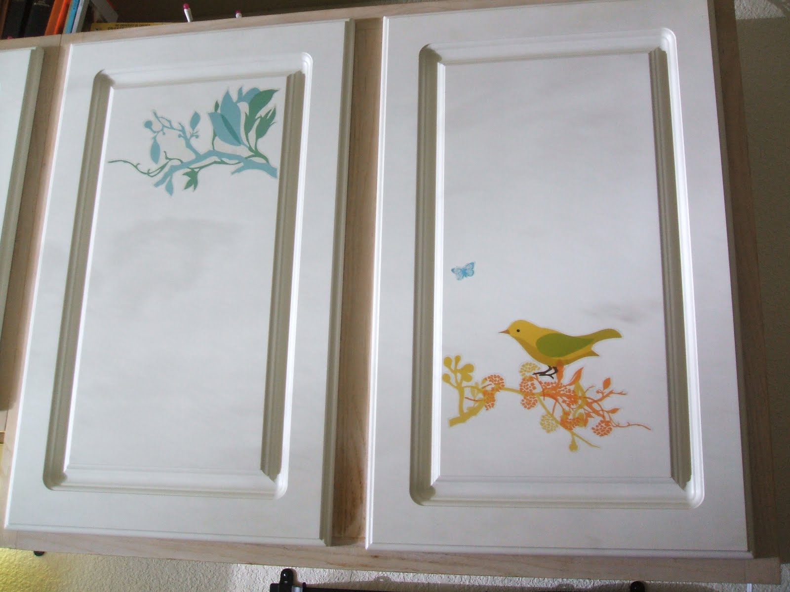 Two color kitchen cabinets Kitchen CabiDecals