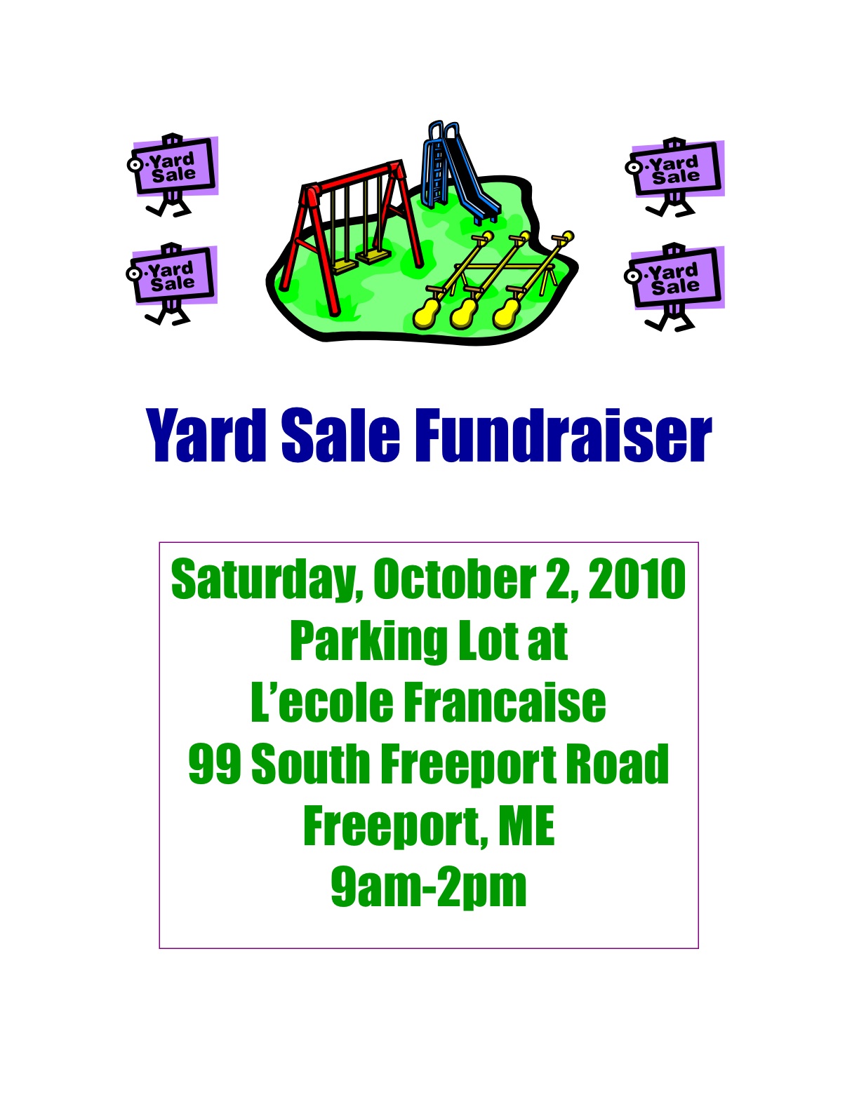 yard sale flyers