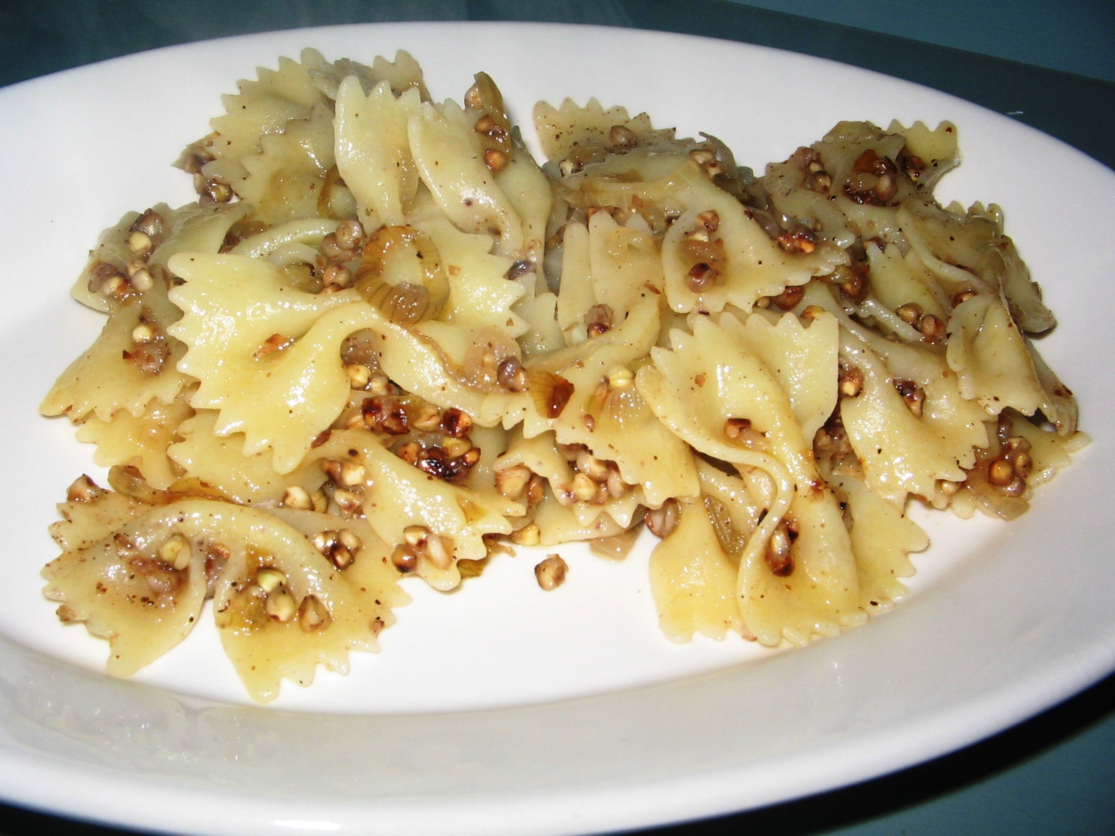 Cherry Blossom's Table Kasha Varnishkes Bowtie Pasta with Buckwheat