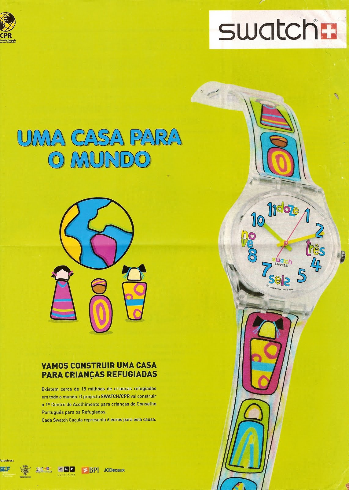 relogios criança swatch