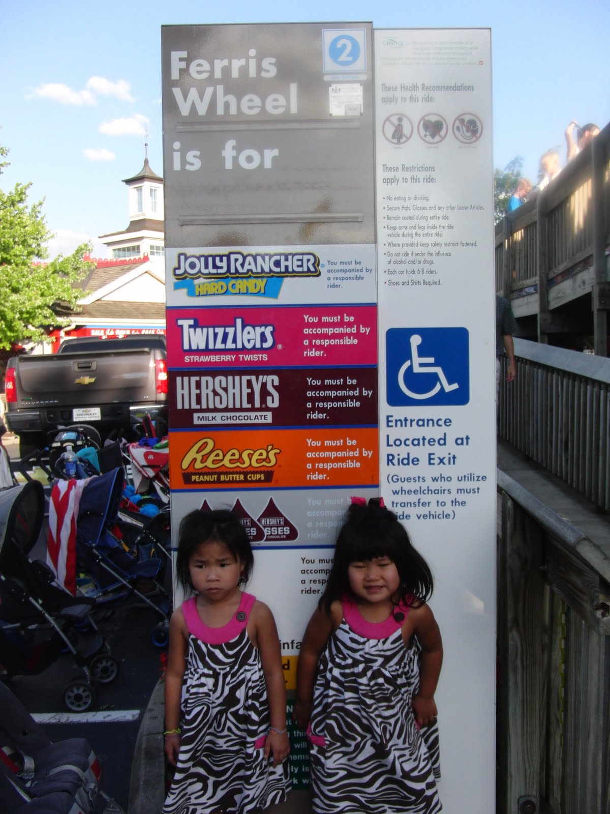 Hershey Park Candy Height Chart
