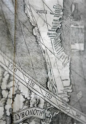 Waldseemüller Map with the name America written on an accurate depiction of S. America Waldseemüller Map with the name America written on an accurate depiction of S. America