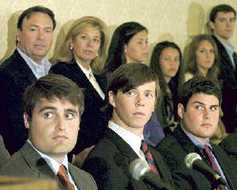 Dave Evan, Collin Finnerty, Reade Seligmann Dave Evan, Collin Finnerty, Reade Seligmann
