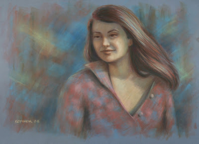 pastel drawing of Don, a Totobobo mask user