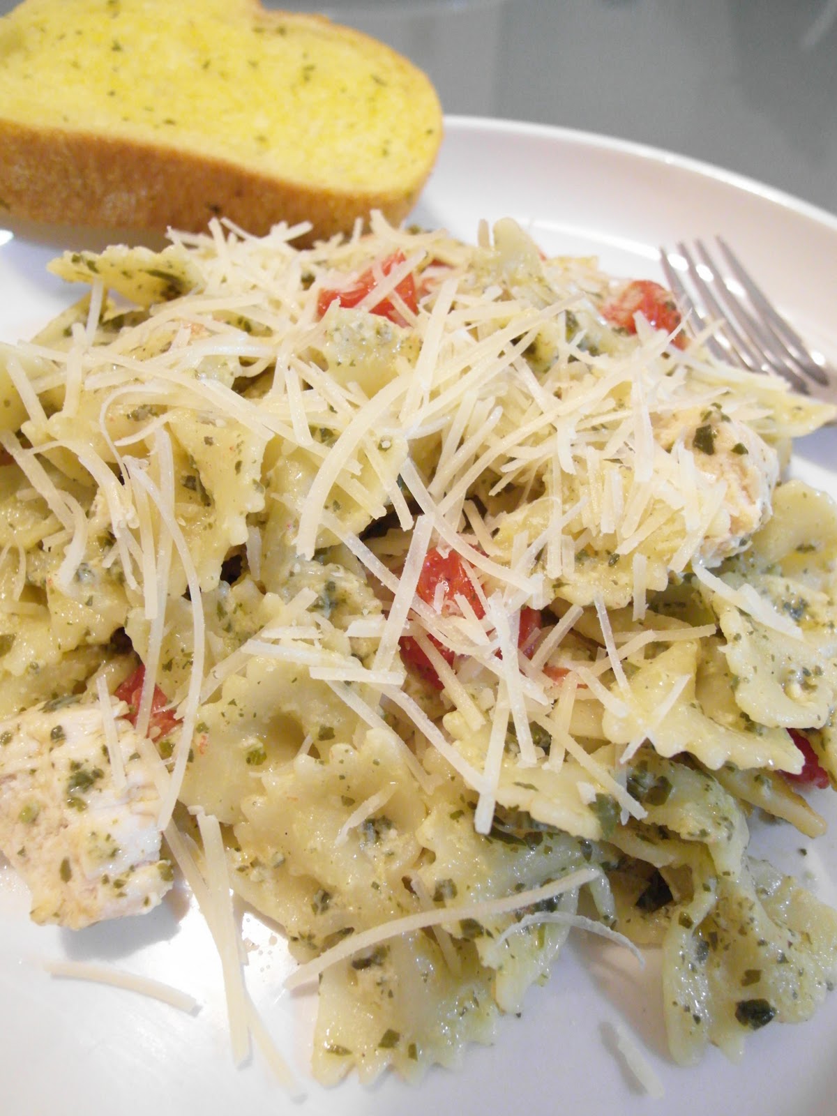 Henrietta's House Chicken Farfalle with Creamy Pesto Sauce