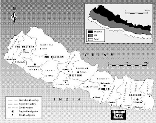 Districts, Zones and Development Regions of Nepal