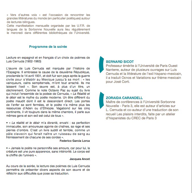 a la rencontre de divers aspects